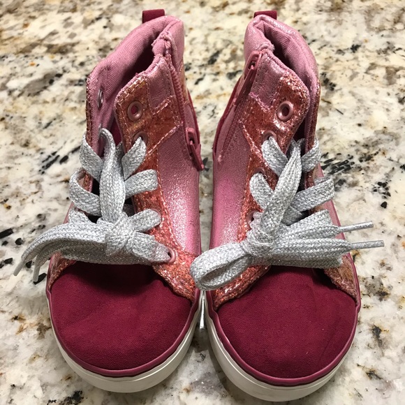 GAP Other - Pink Rose Gold Glitter & Burgundy Suede